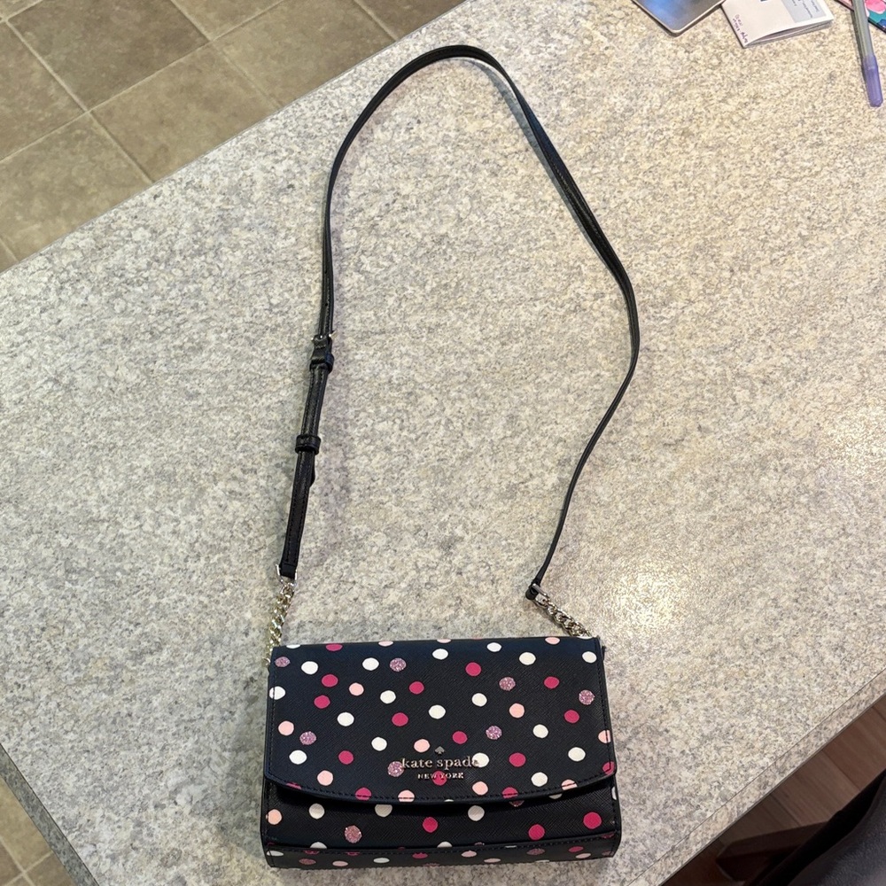 Kate Spade Small Staci Crossbody glimmer dot print